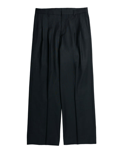 lost & found Sunflower Sunflower Wide Pleated Trouser Tropical Wool 999 Black