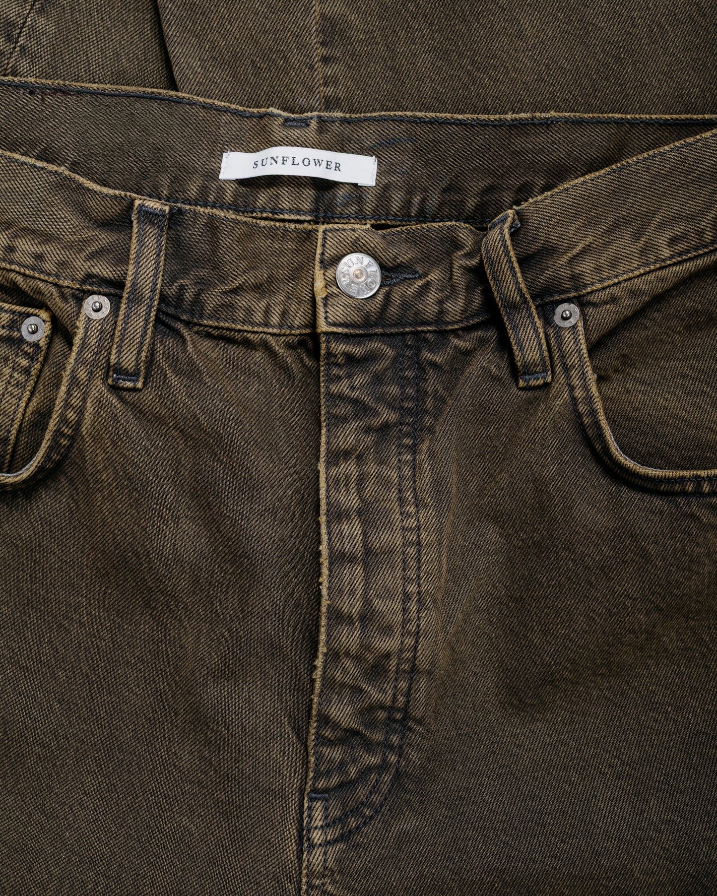 Sunflower Wide Twist Overdyed Black Khaki