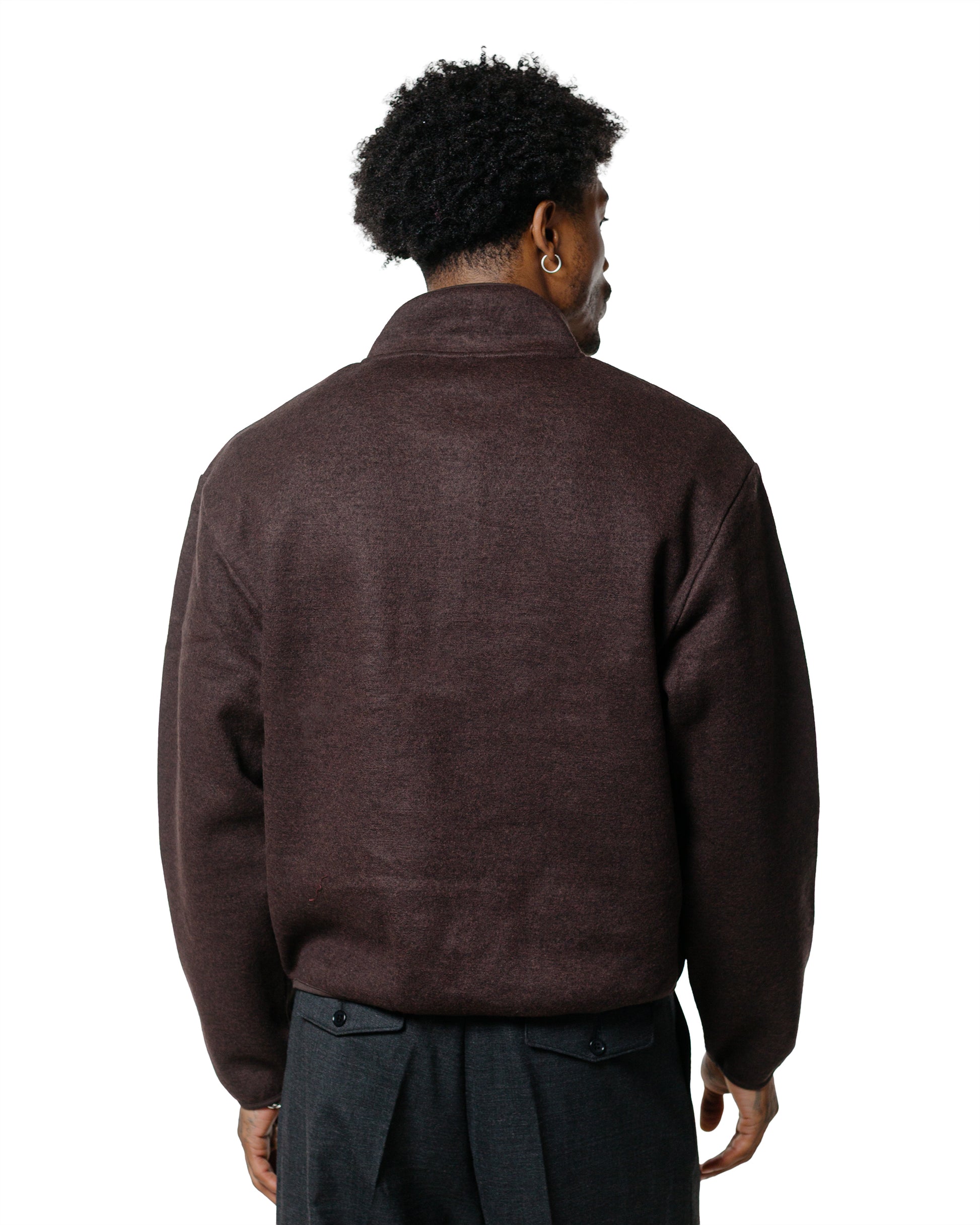 Sunflower Wool Half Zip Brown