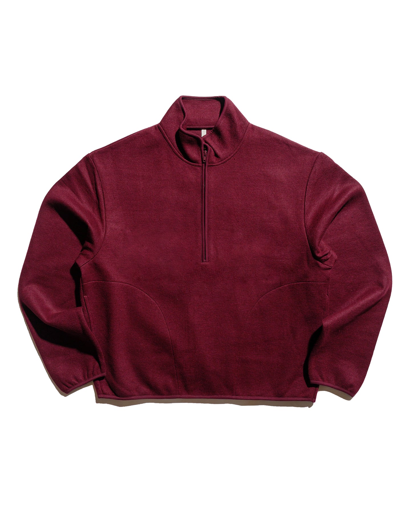 Sunflower Wool Half Zip Burgundy