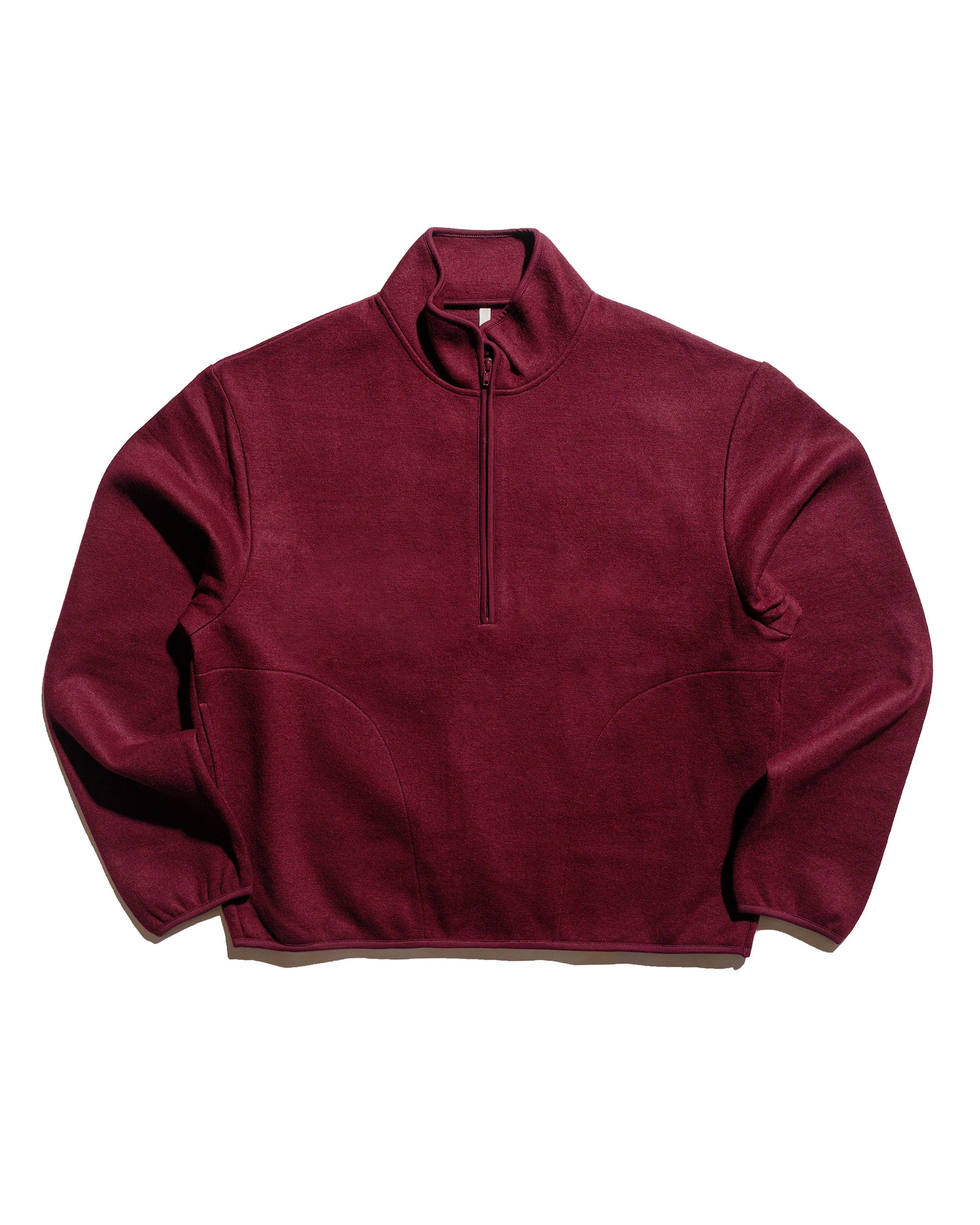 Sunflower Wool Half Zip Burgundy