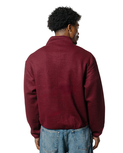 Sunflower Wool Half Zip Burgundy