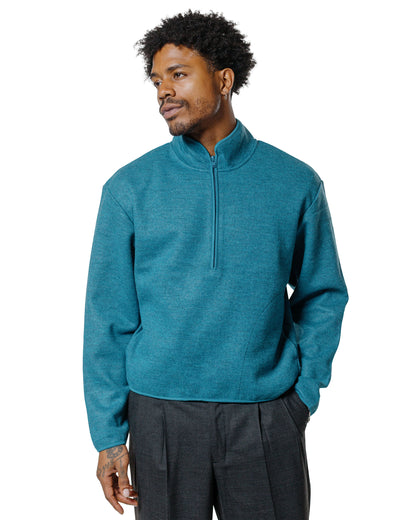 Sunflower Wool Half Zip Ice Blue
