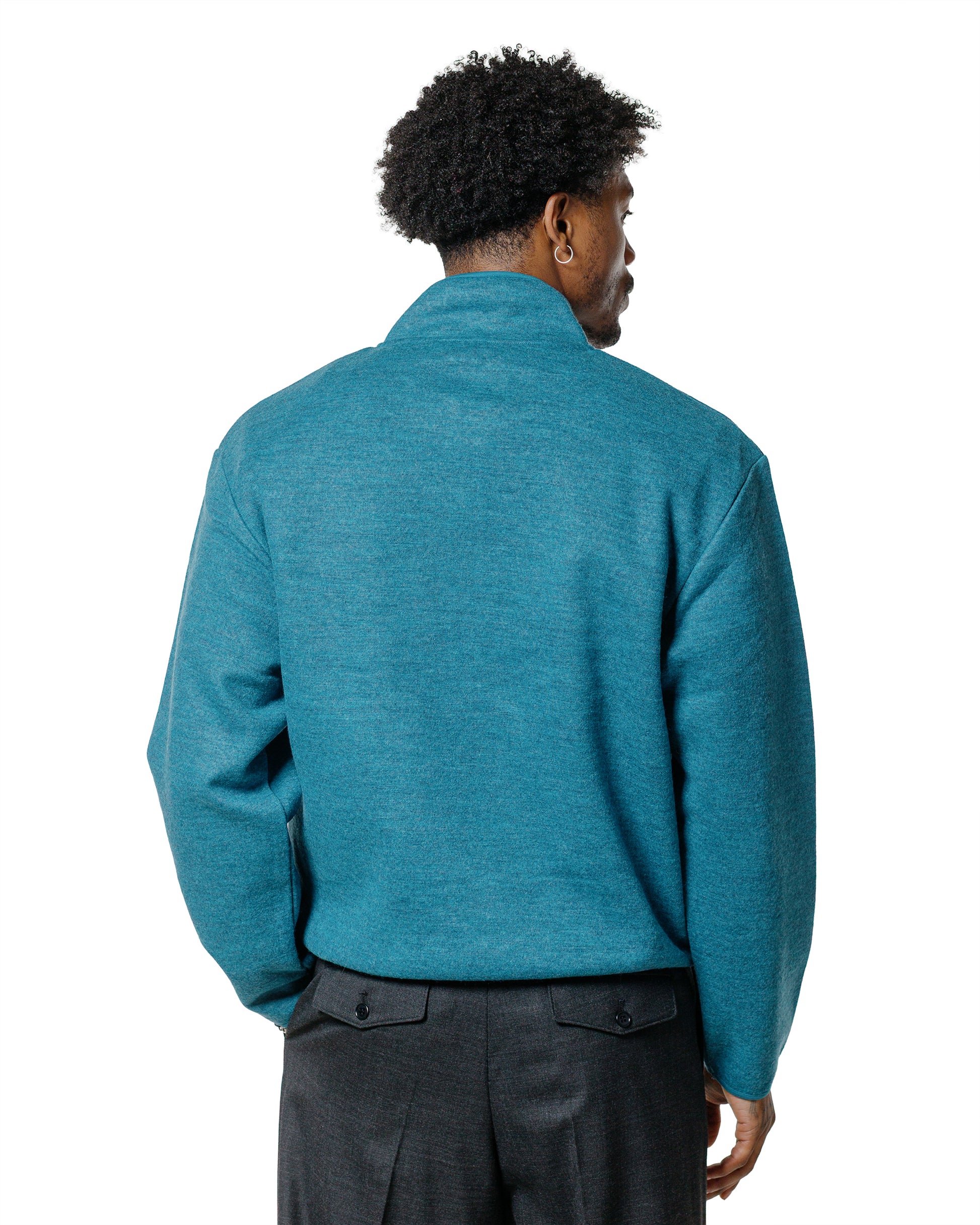 Sunflower Wool Half Zip Ice Blue