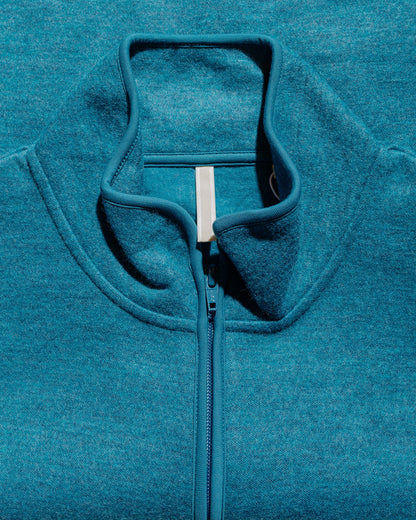 Sunflower Wool Half Zip Ice Blue