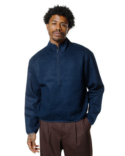 Sunflower Wool Half Zip Navy