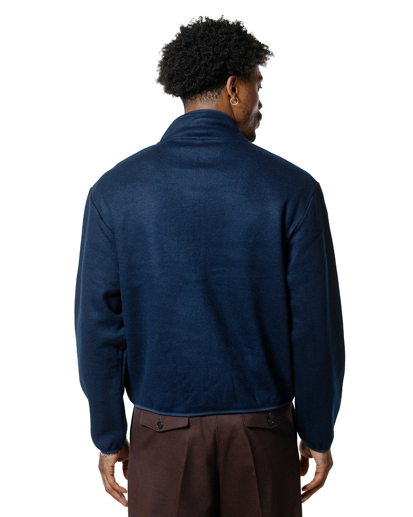 Sunflower Wool Half Zip Navy