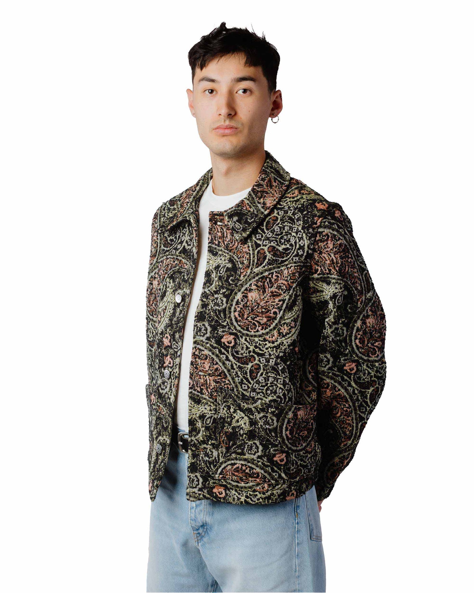 Sunflower Worker Jacket Black Paisley