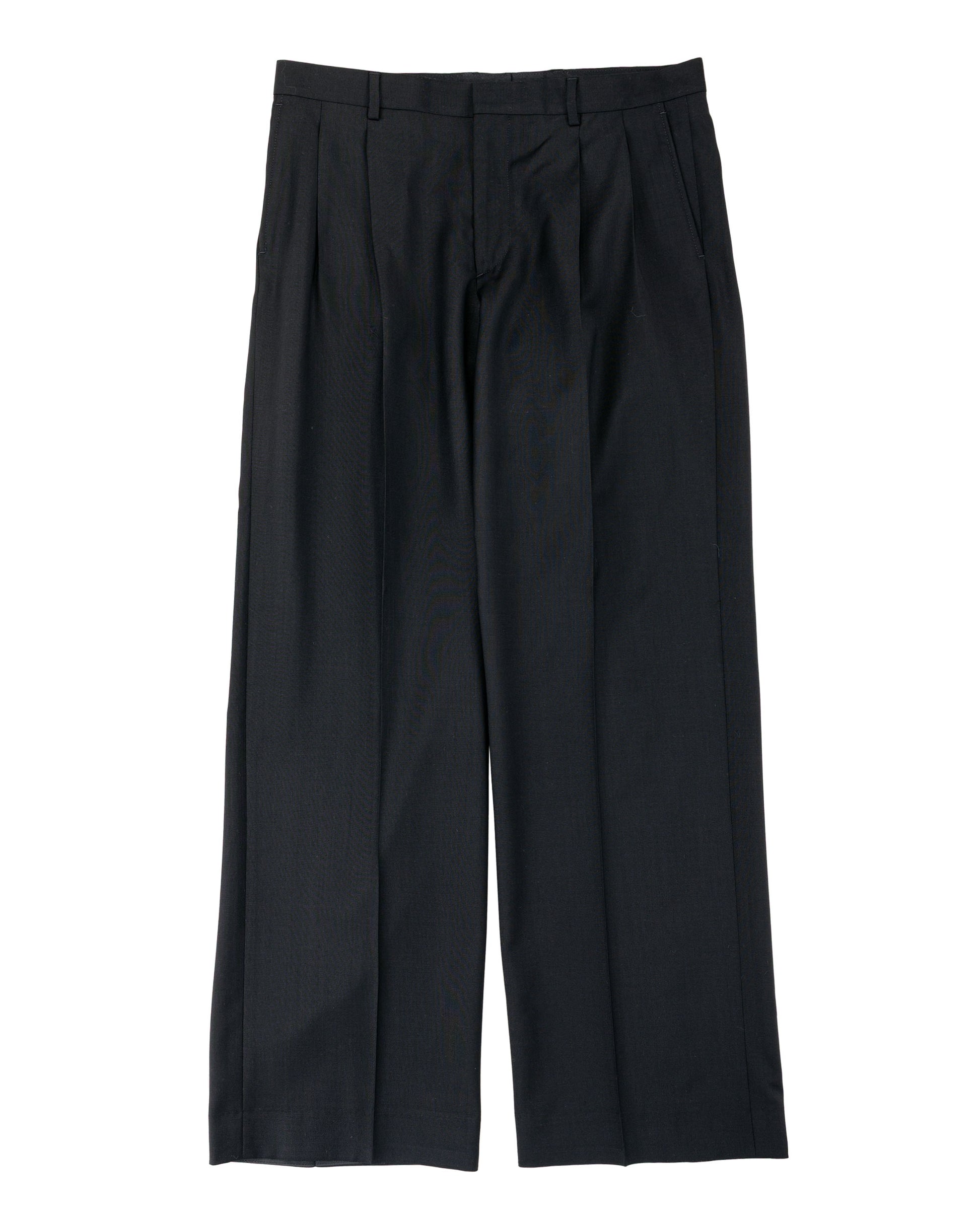 lost & found Sunflower Sunflower Wide Pleated Trouser Tropical Wool 999 Black