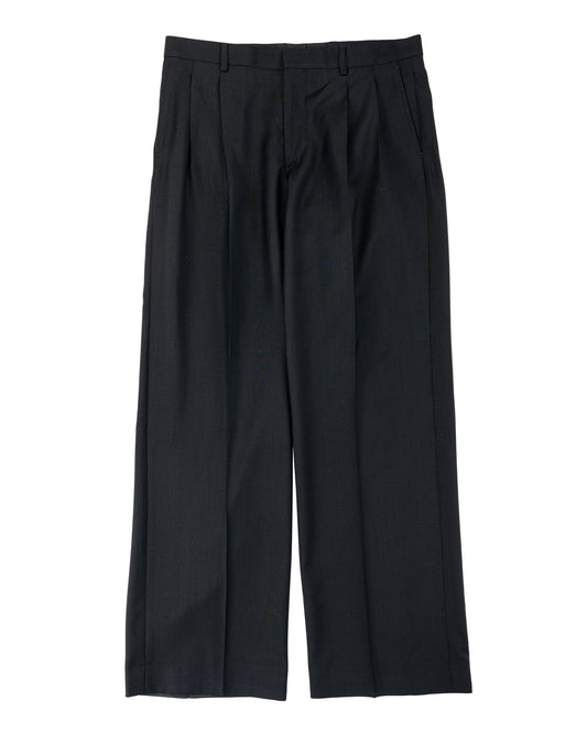 lost & found Sunflower Sunflower Wide Pleated Trouser Tropical Wool 999 Black