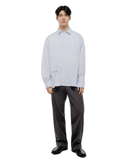 TTT MSW Regular Collar Shirt White Stripe