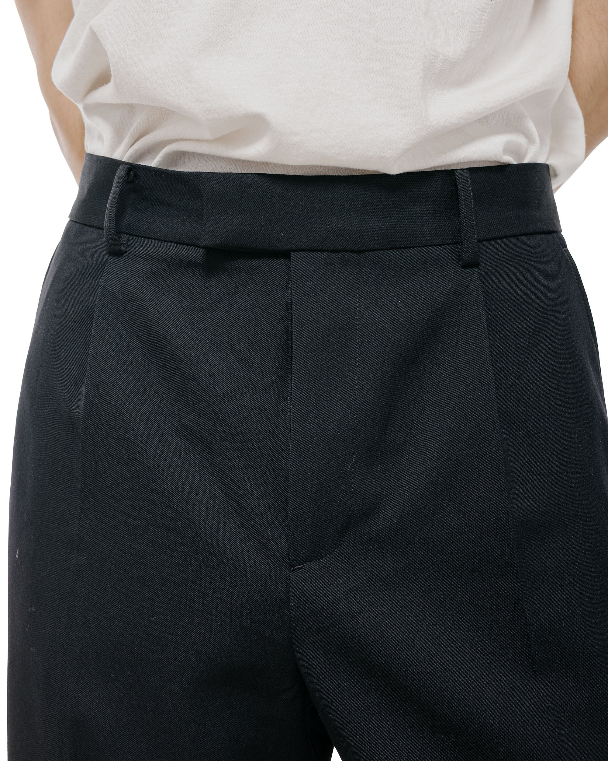 TTT MSW Wool Straight Slacks Black