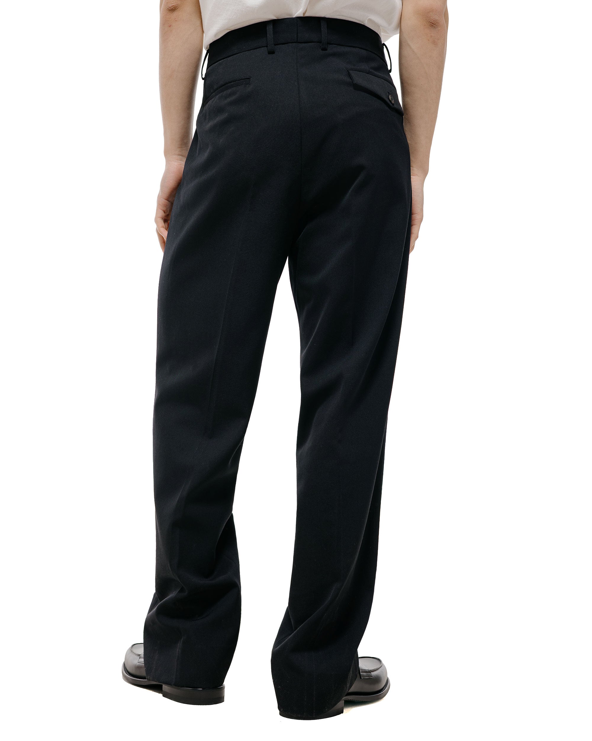 TTT MSW Wool Straight Slacks Black