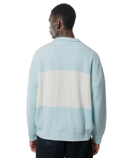 TTT MSW Zip Knit Polo Blue