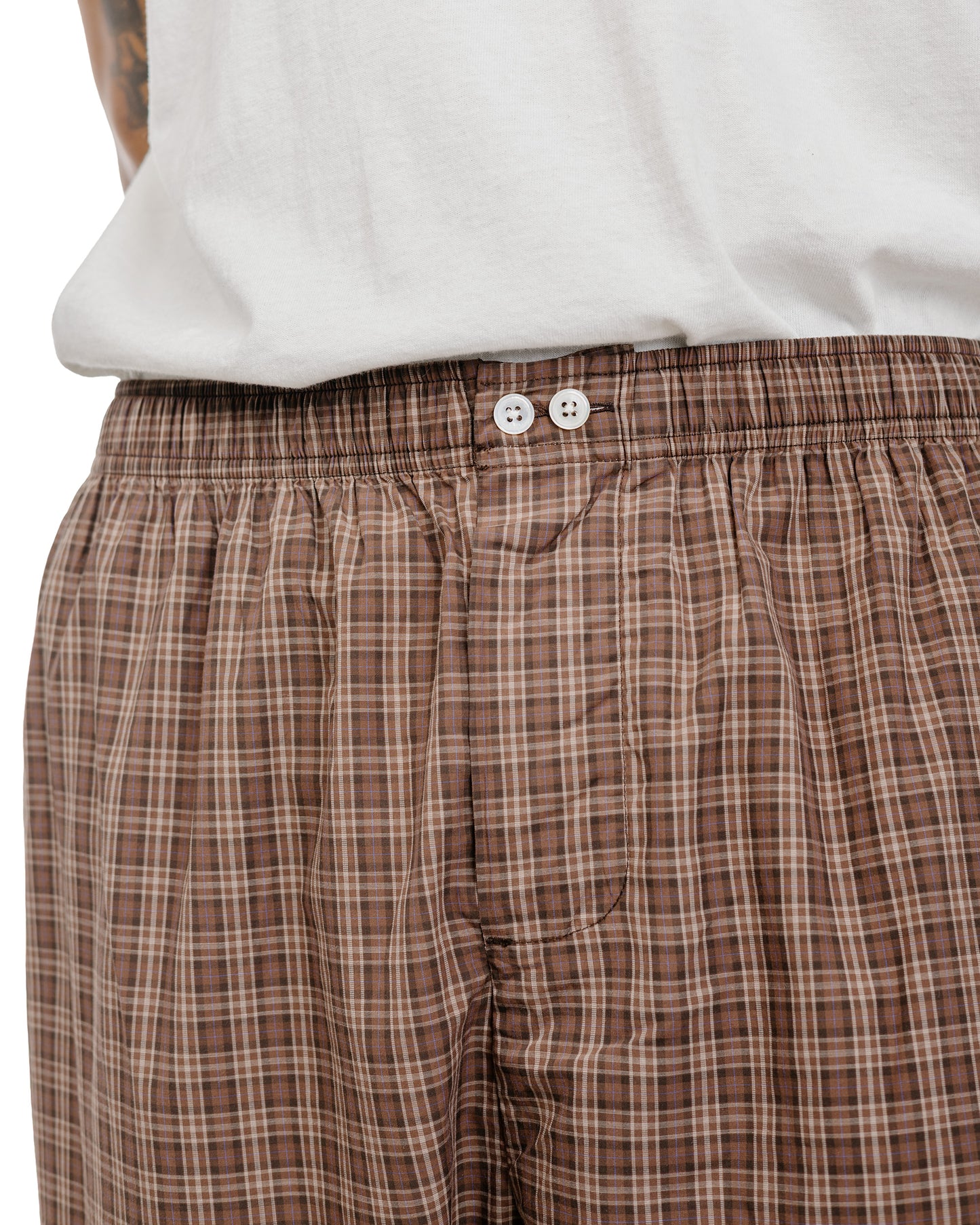 lost & found TEKLA Tekla Fine Twill Pyjama Pants Serra Checks