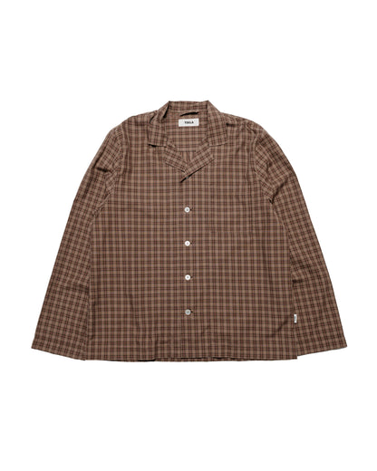Tekla Fine Twill Pyjama Shirt Serra Checks