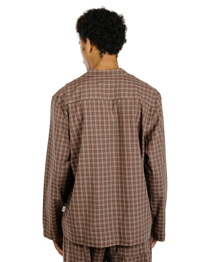 Tekla Fine Twill Pyjama Shirt Serra Checks