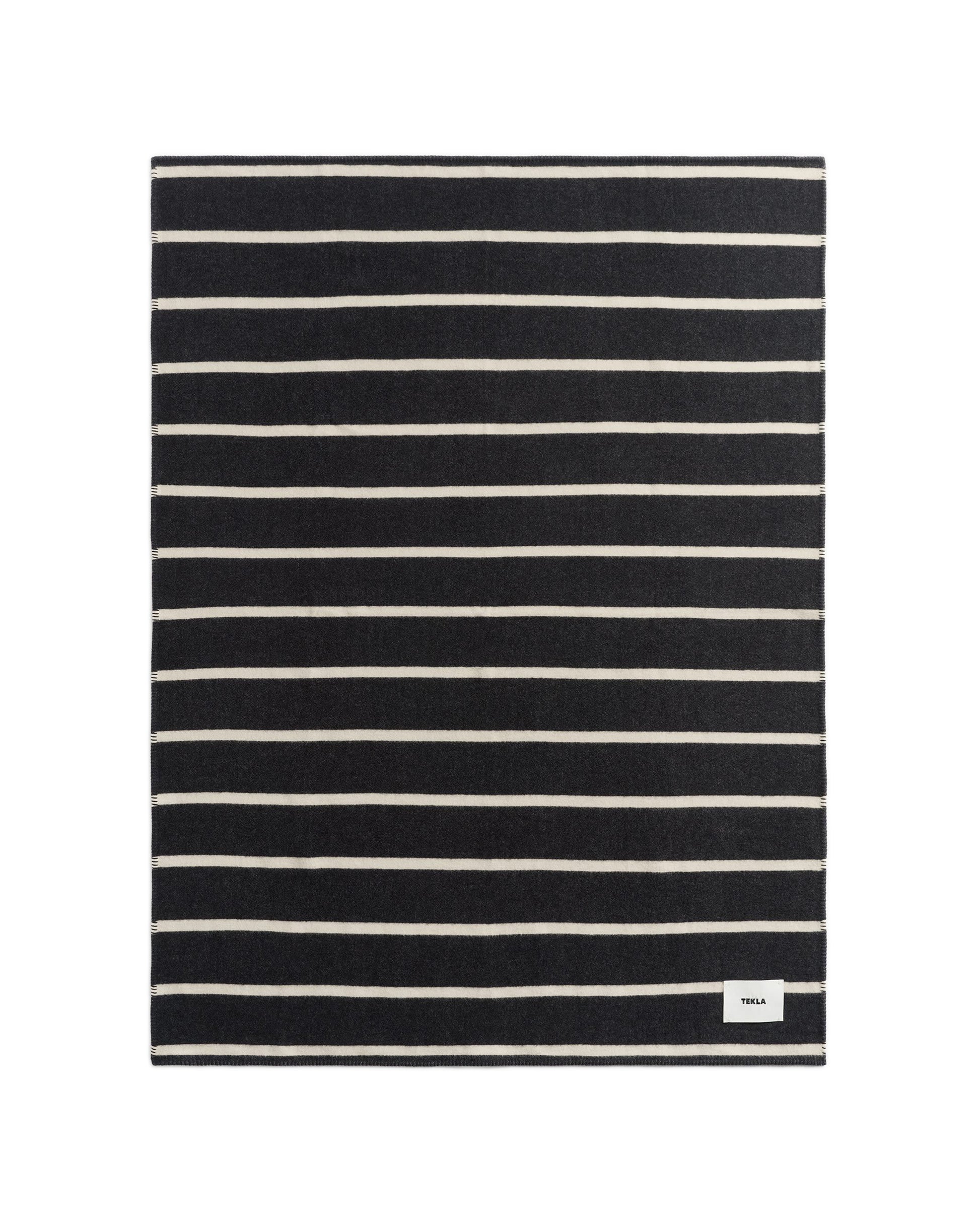 Tekla Lambswool Blanket Starling Stripes