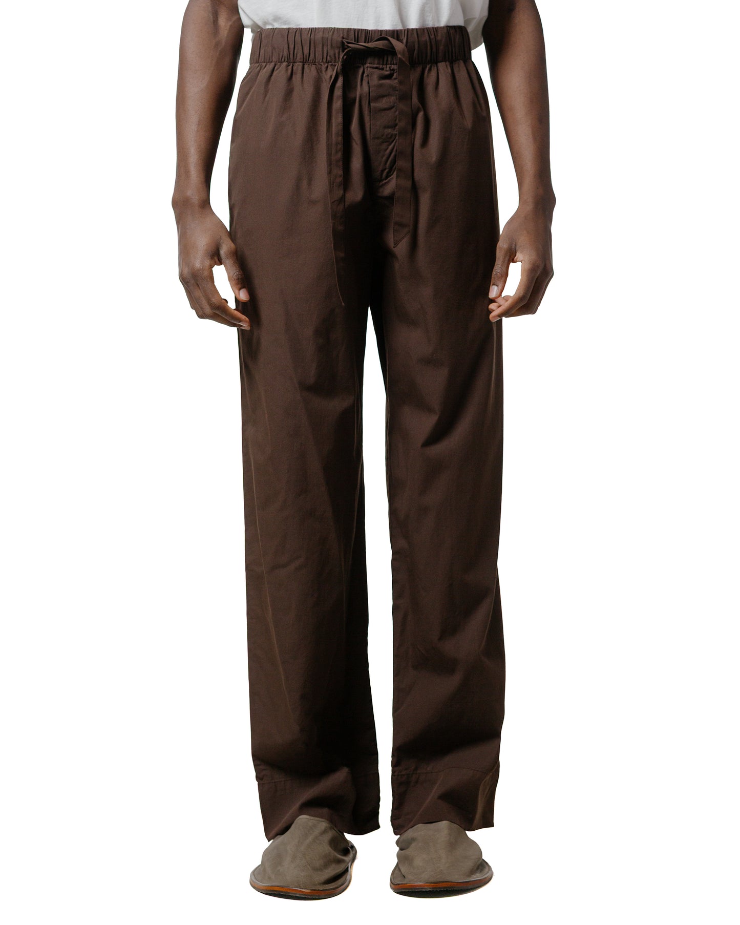 Tekla Poplin Pyjama Pants Coffee