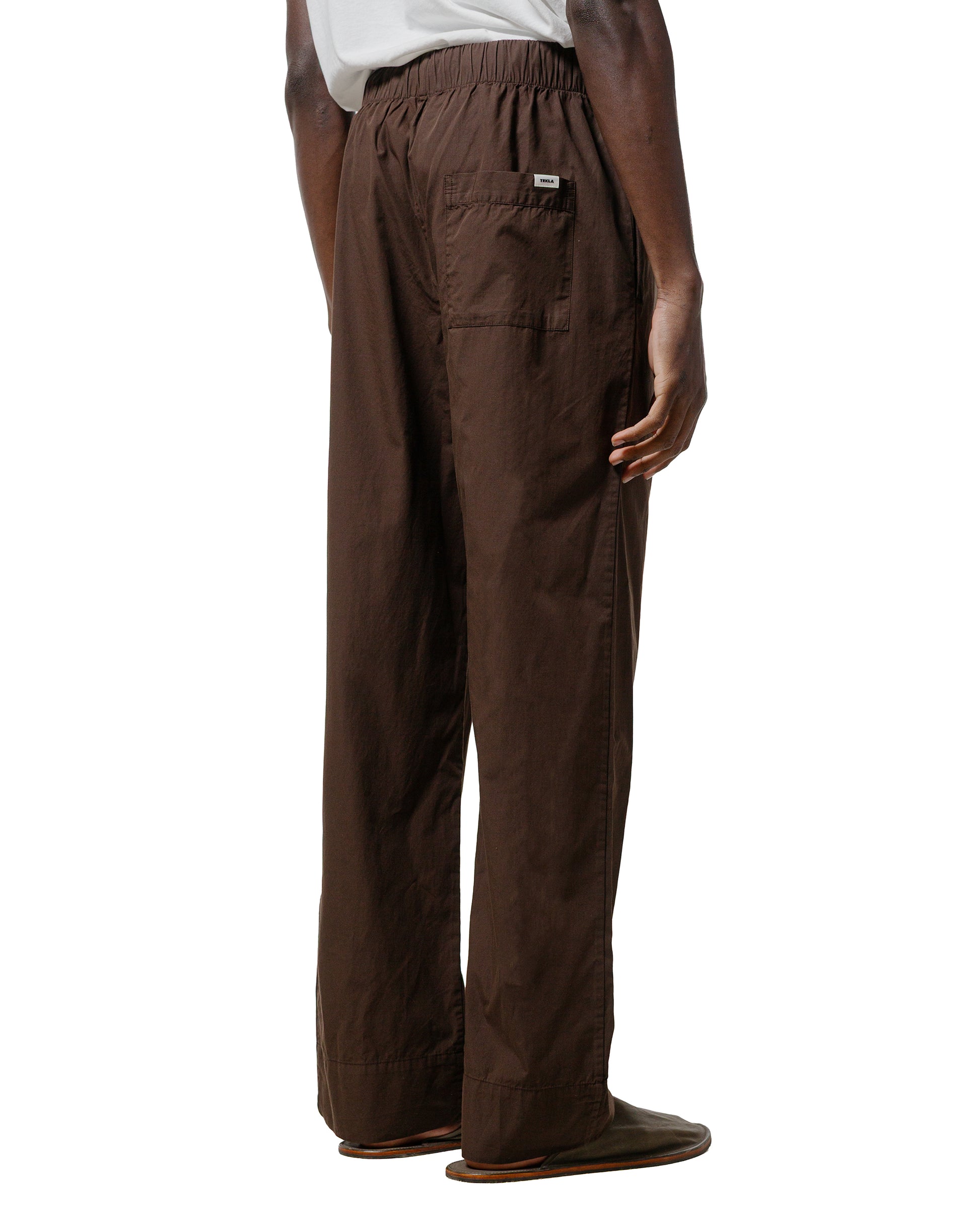 Tekla Poplin Pyjama Pants Coffee