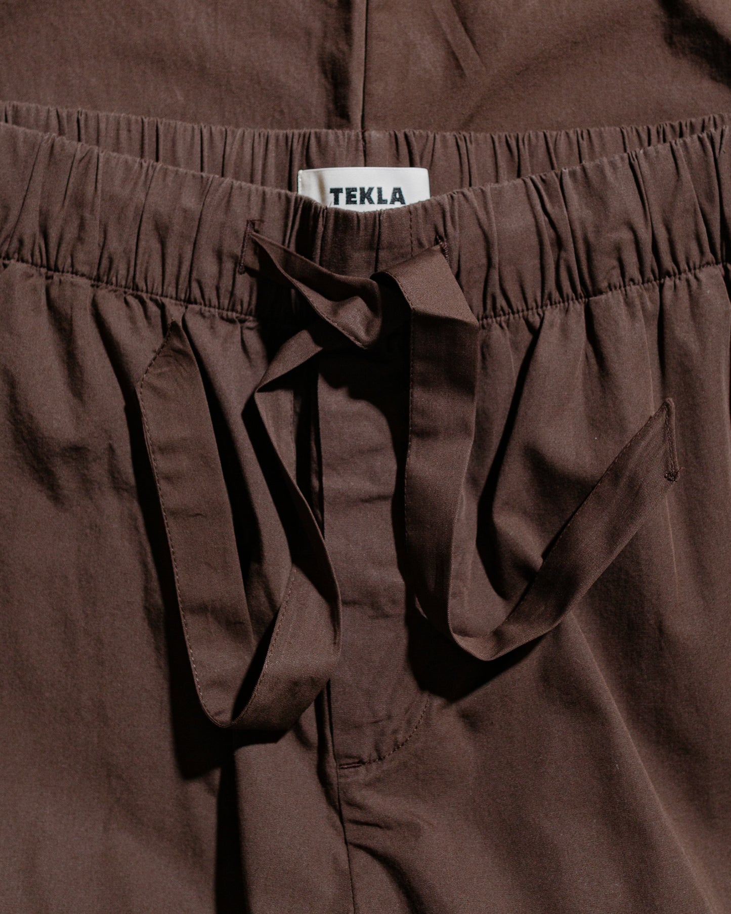 Tekla Poplin Pyjama Pants Coffee