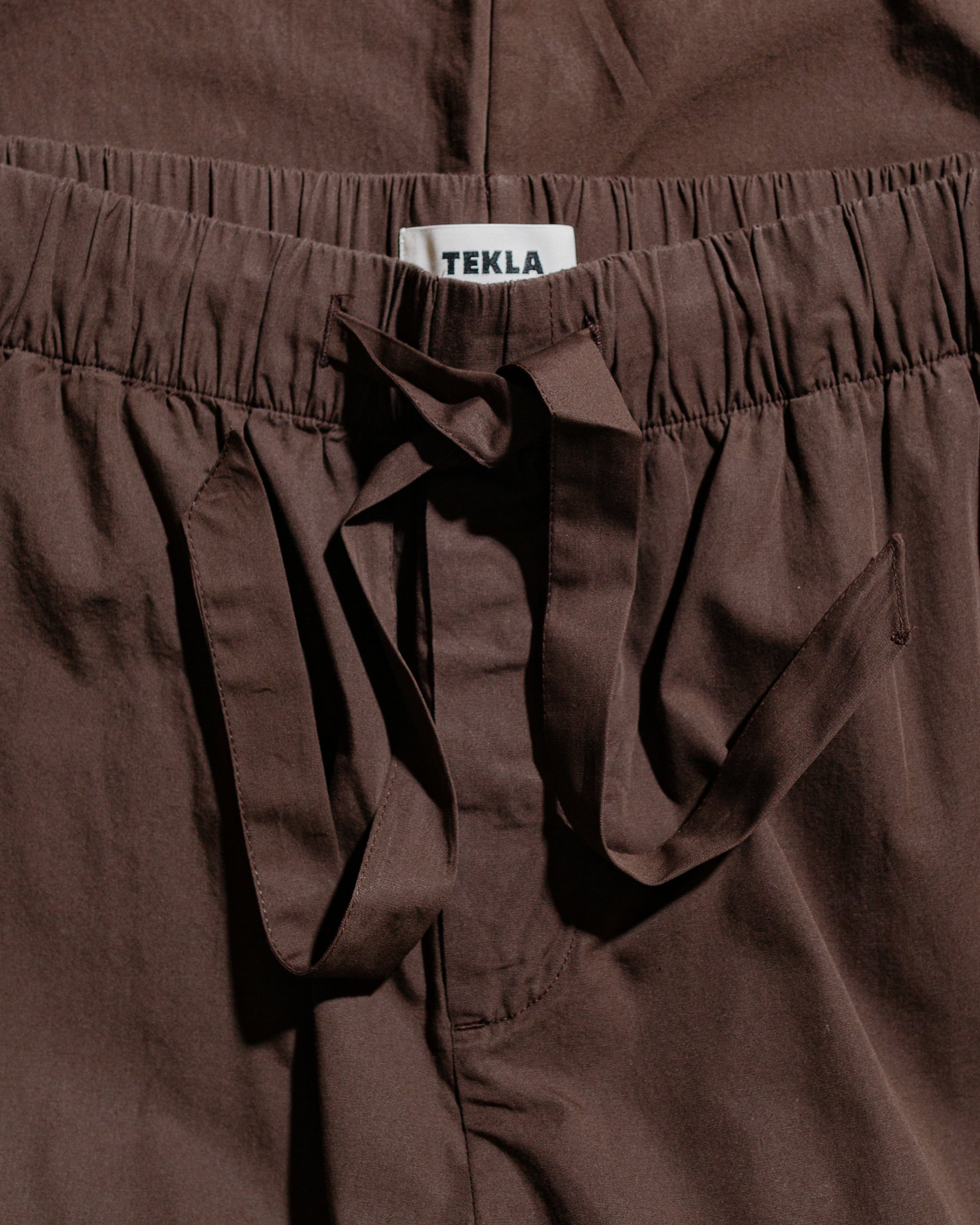 Tekla Poplin Pyjama Pants Coffee