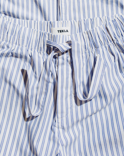 Tekla Poplin Pyjama Pants Skagen Stripes