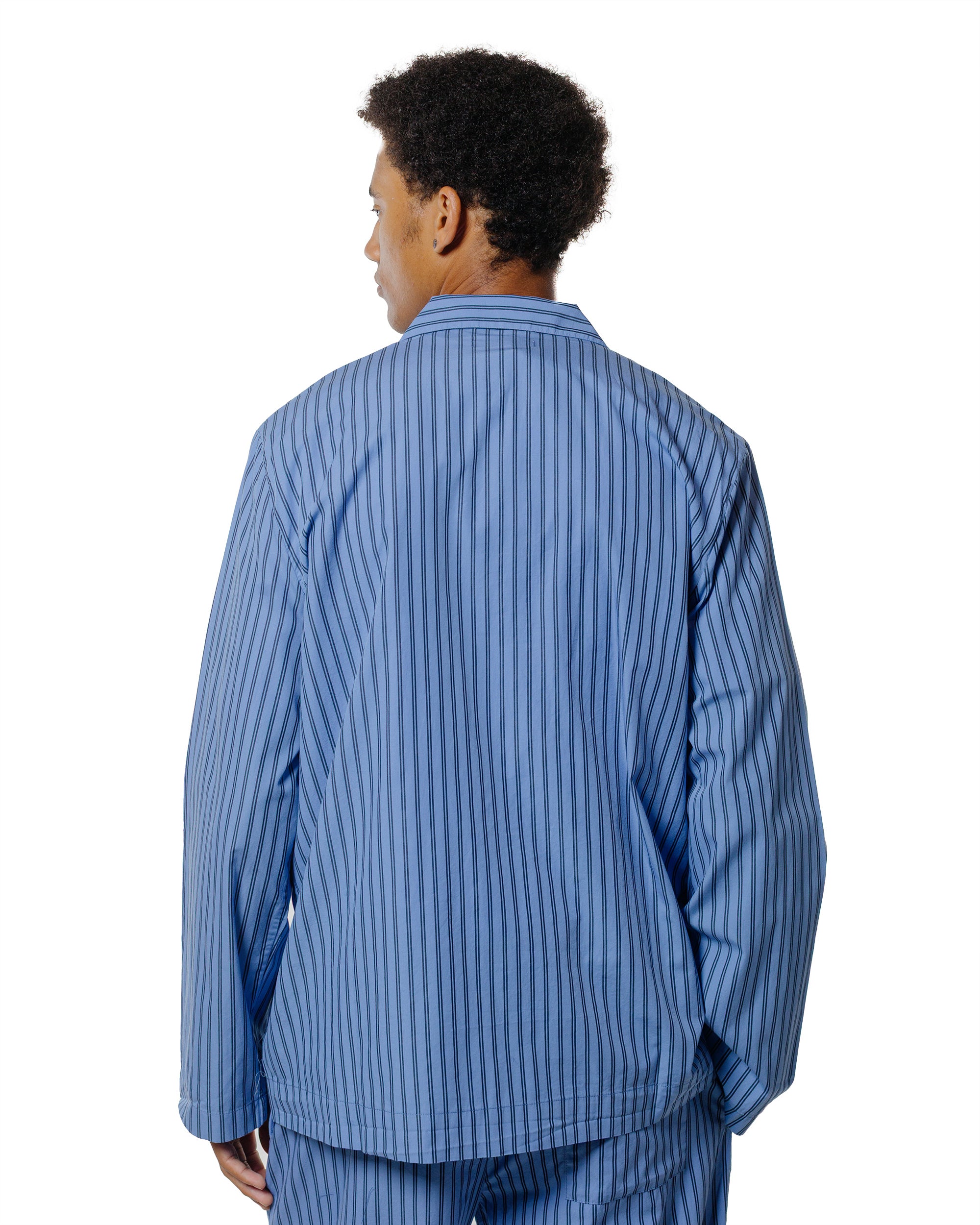 Tekla Poplin Pyjama Shirt Boro Stripes