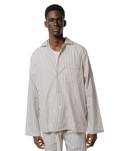 Tekla Poplin Pyjama Shirt Hopper Stripes