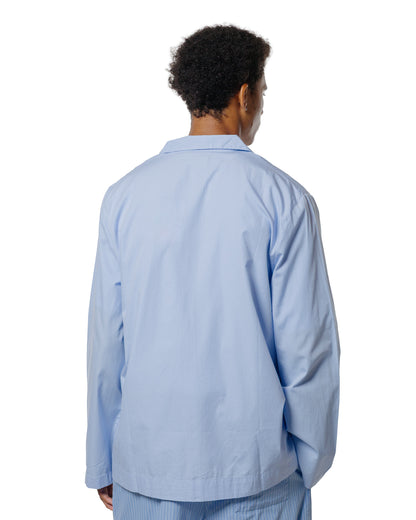 Tekla Poplin Pyjama Shirt Shirt Blue