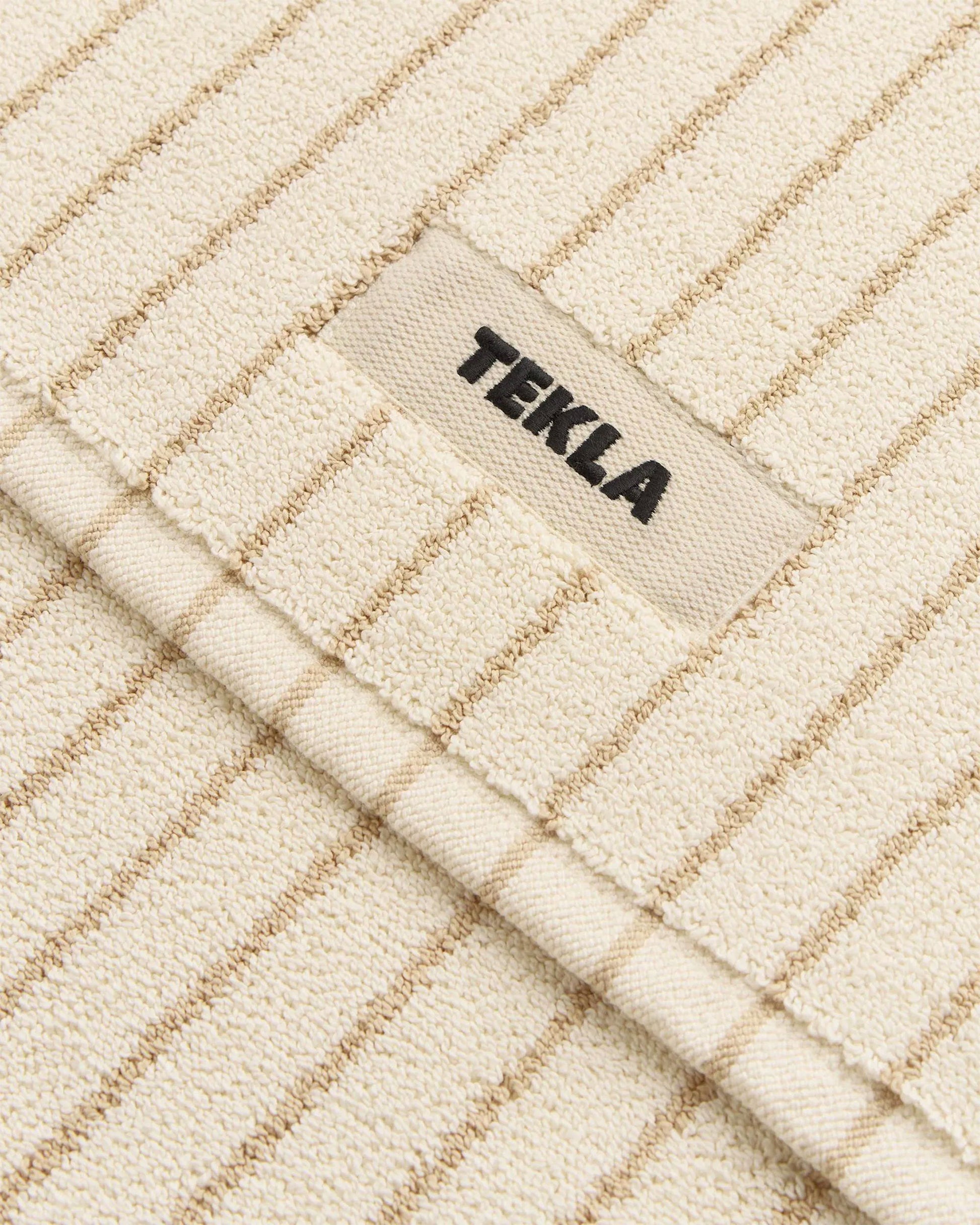 Tekla Terry Bath Mat Sienna Stripes