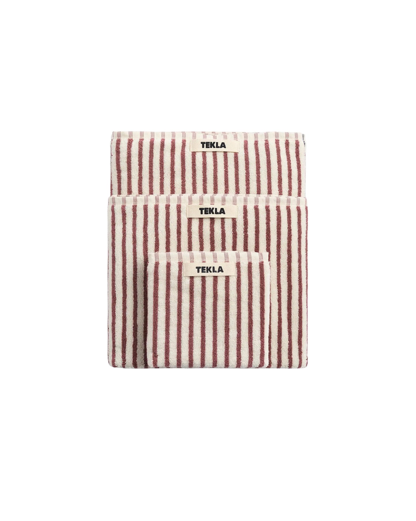 lost & found TEKLA Tekla Terry Bath Towel Ripple Stripes