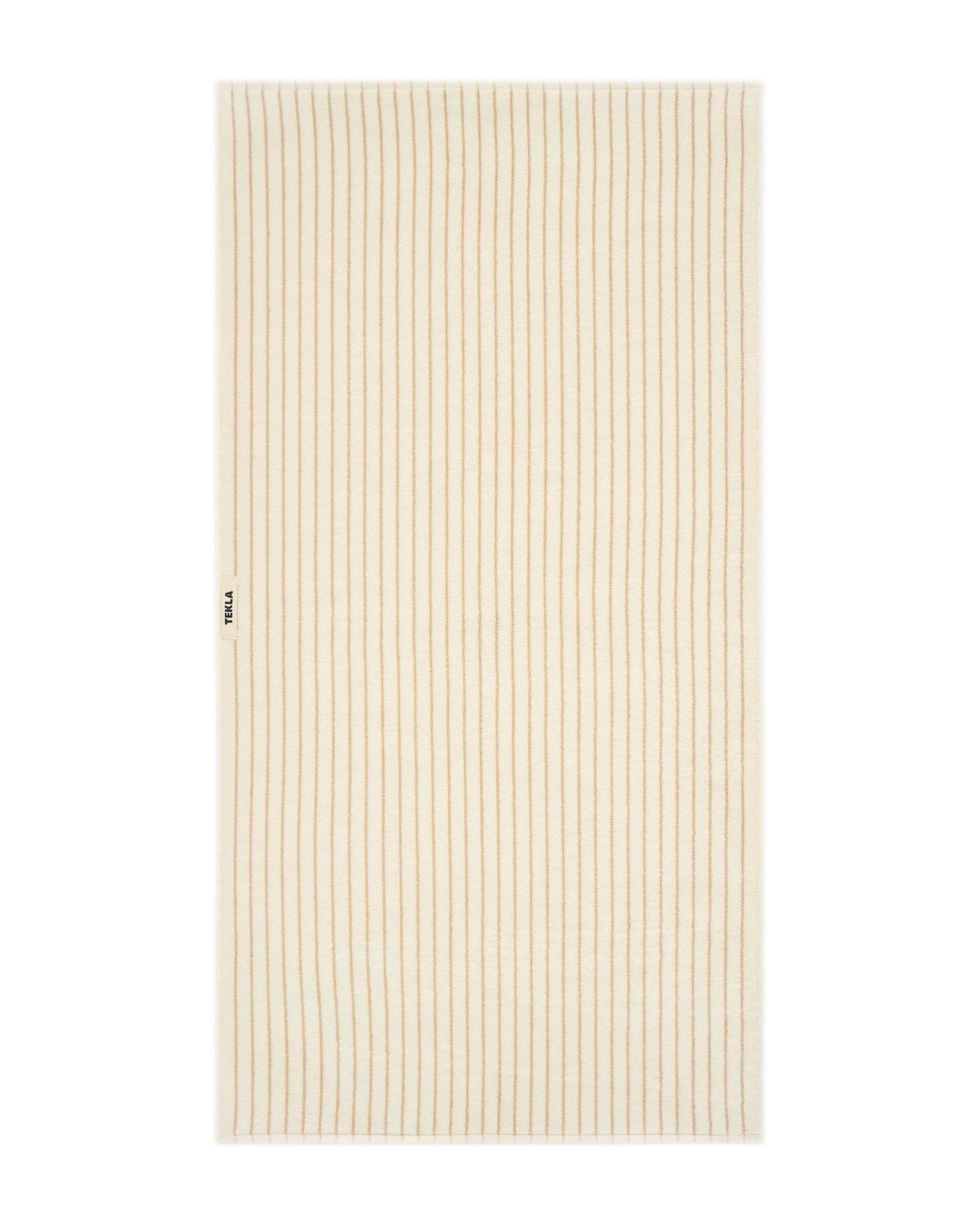 Tekla Terry Bath Towel Sienna Stripes