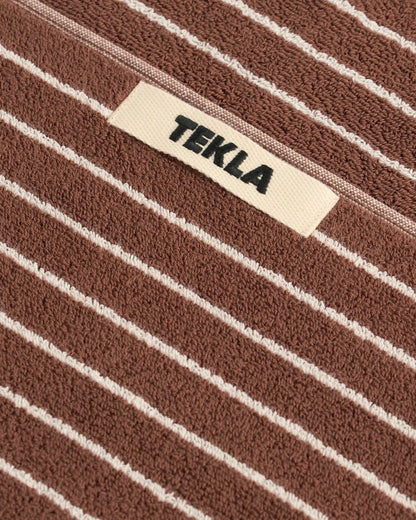lost & found TEKLA Tekla Terry Washcloth Rust Stripes