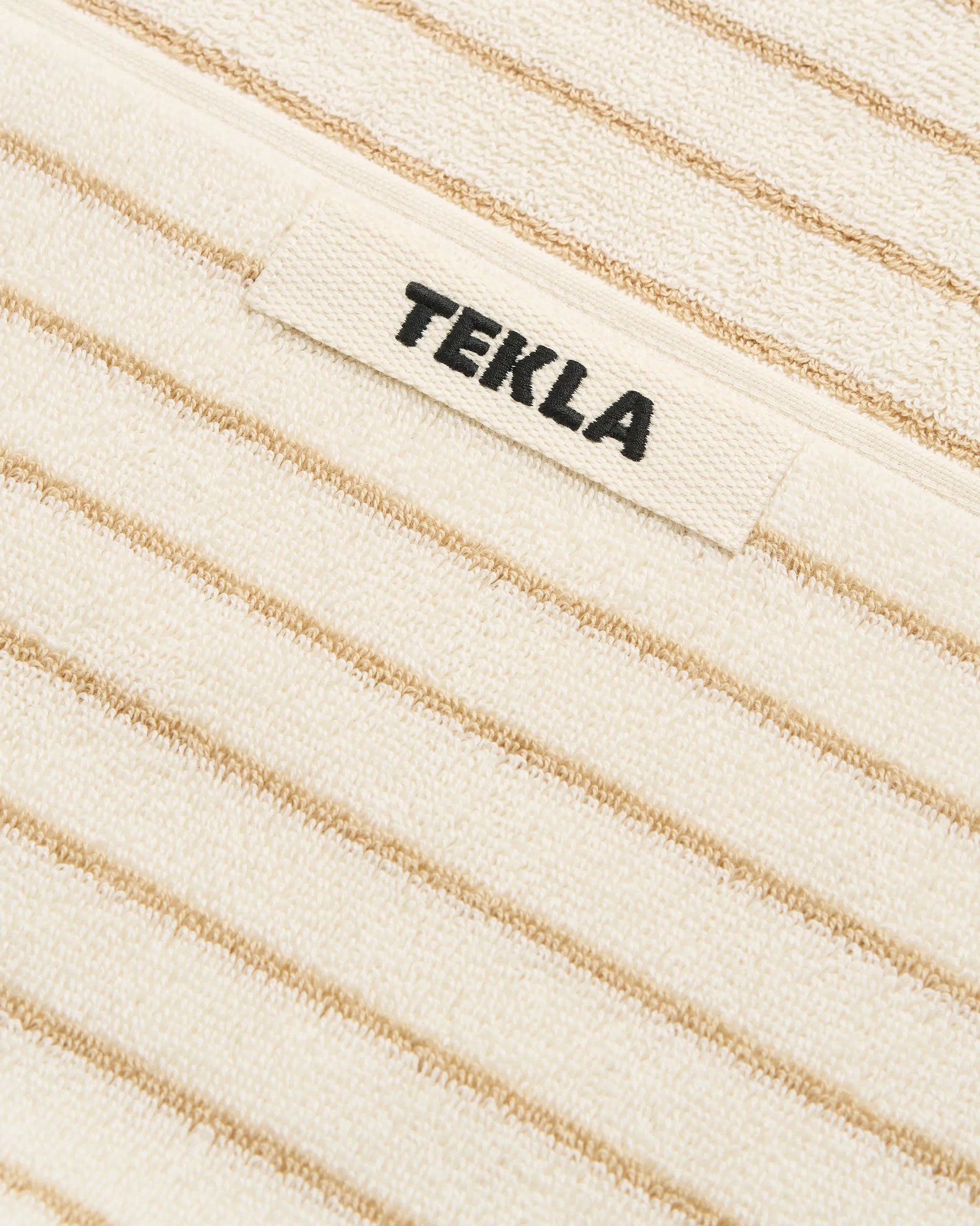 Tekla Terry Washcloth Sienna Stripes