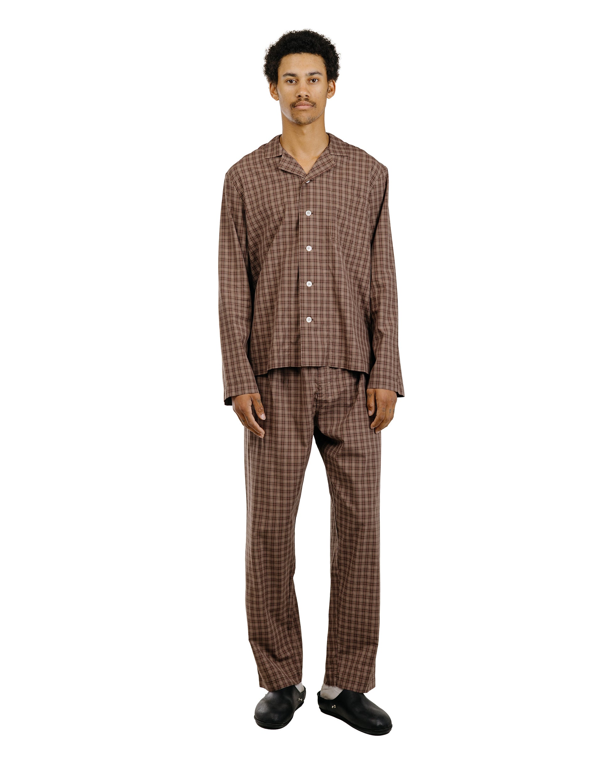 lost & found TEKLA Tekla Fine Twill Pyjama Pants Serra Checks