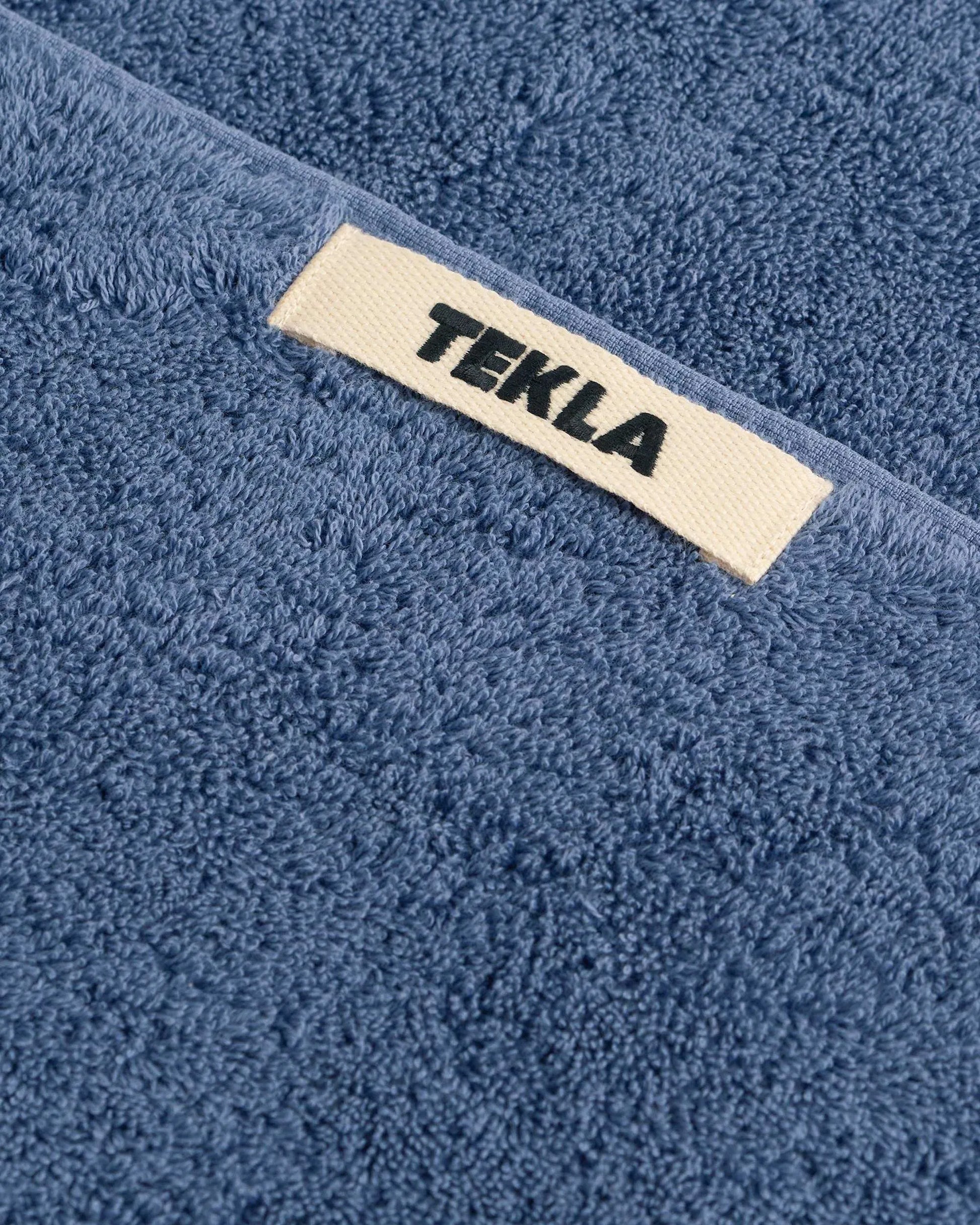 Tekla Terry Hand Towel Storm Blue