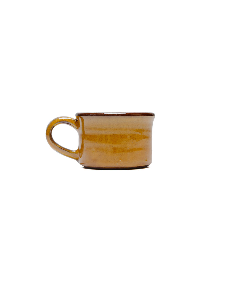 xTender Half Height Coffee Mug Red Clay Amber Glaze