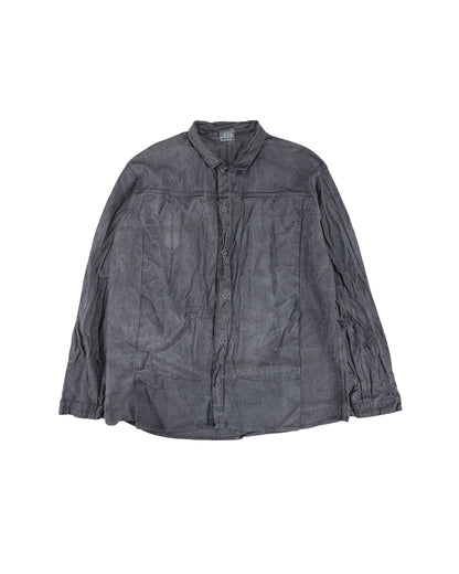 Tender Type 401 Pleat Pocket Shirt Cotton Drop Cloth Grey Logwood