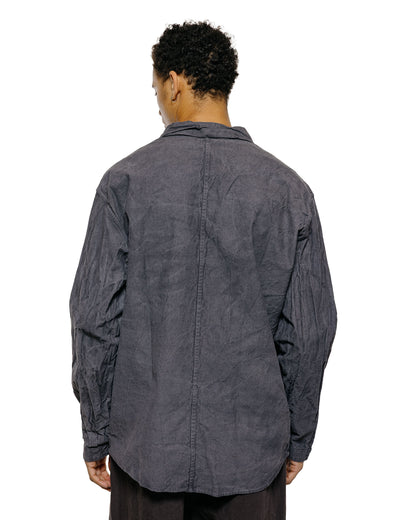 Tender Type 401 Pleat Pocket Shirt Cotton Drop Cloth Grey Logwood