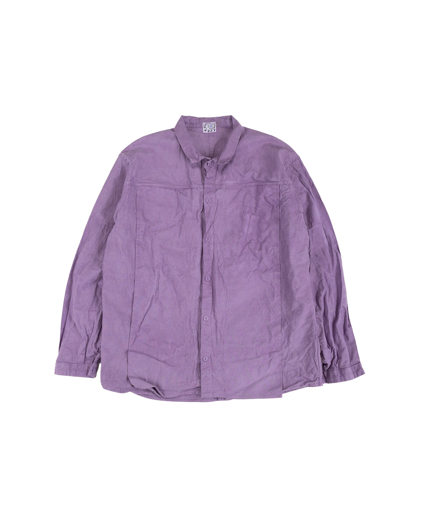 Tender Type 401 Pleat Pocket Shirt Cotton Drop Cloth Purple Logwood