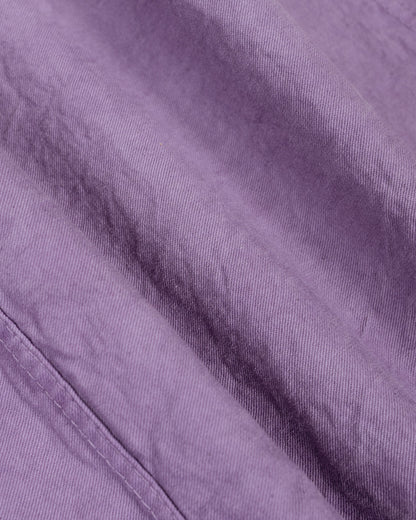 Tender Type 401 Pleat Pocket Shirt Cotton Drop Cloth Purple Logwood