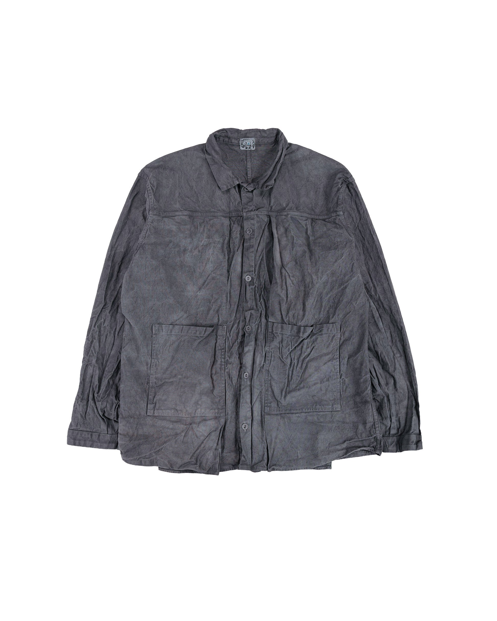 Tender Type 402 Two Birds Shirt Cotton Drop Cloth Grey Logwood