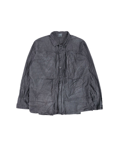 Tender Type 402 Two Birds Shirt Cotton Drop Cloth Grey Logwood