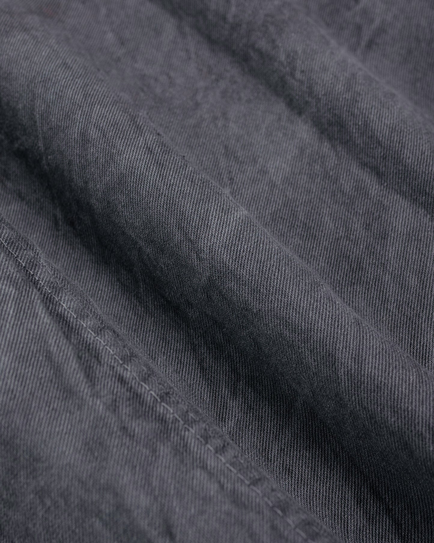 Tender Type 402 Two Birds Shirt Cotton Drop Cloth Grey Logwood