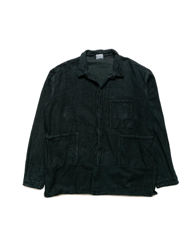 Tender Type 410 Three Pocket Square Tail Shirt Indigo Cotton Twill Hadal Green