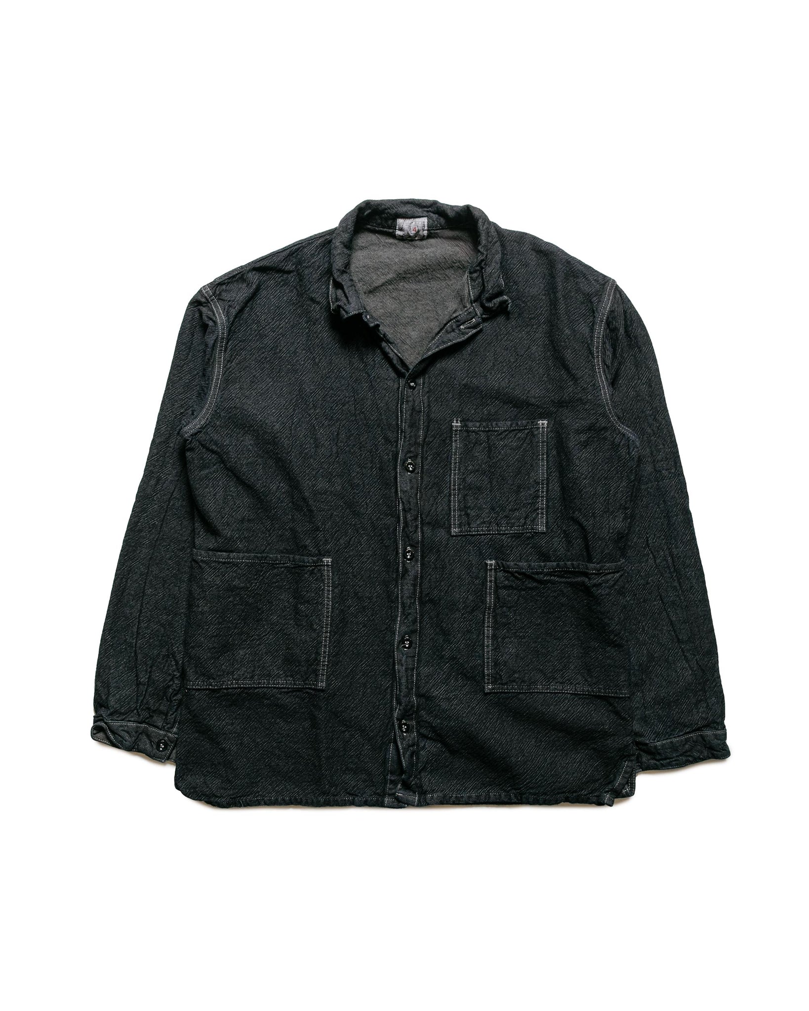 Tender Type 410 Three Pocket Square Tail Shirt Indigo Cotton Twill Mar