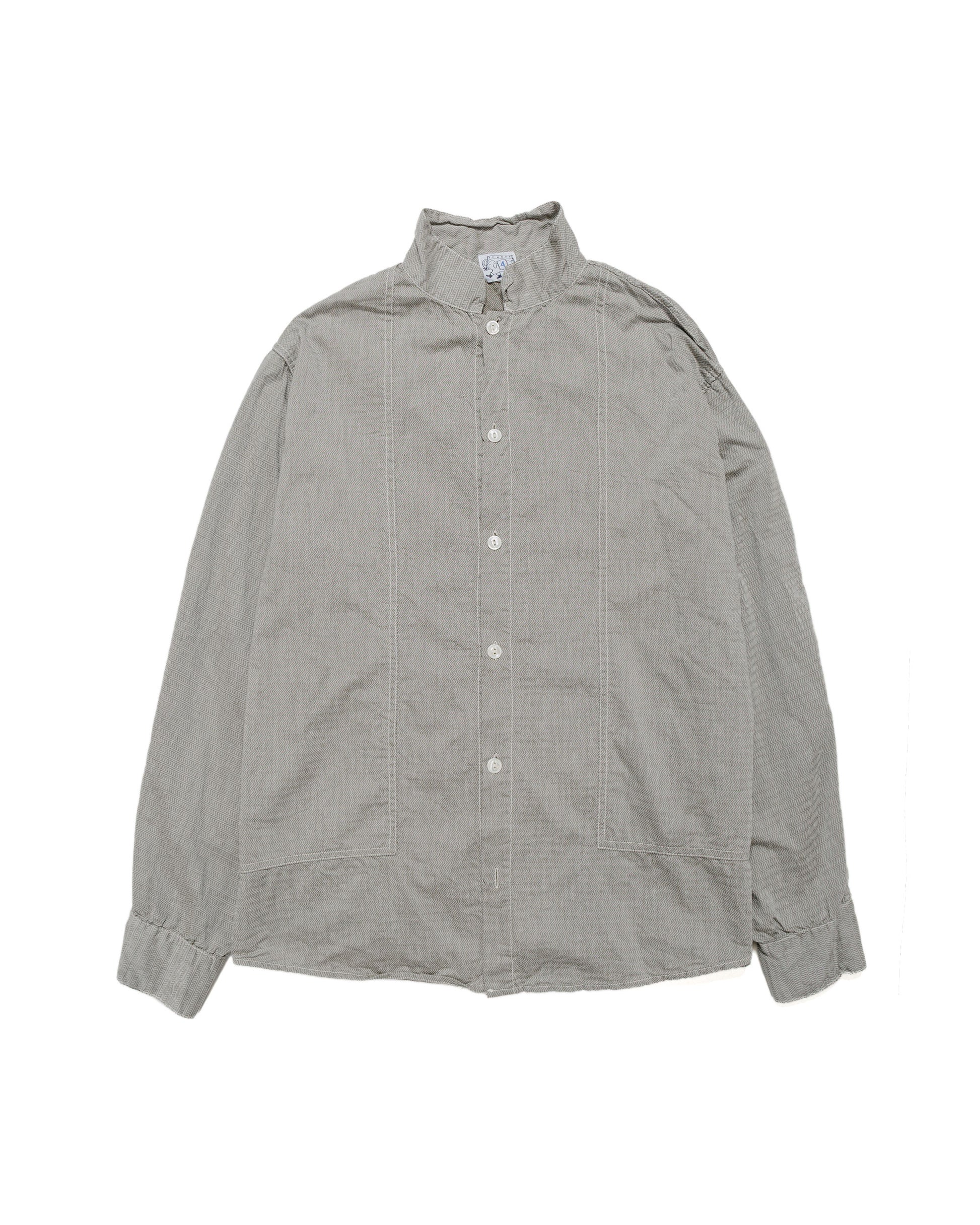 Tender Type 439 Stole Pocket Butterfly Shirt Thunderbolt Cotton Cambric Rinsed