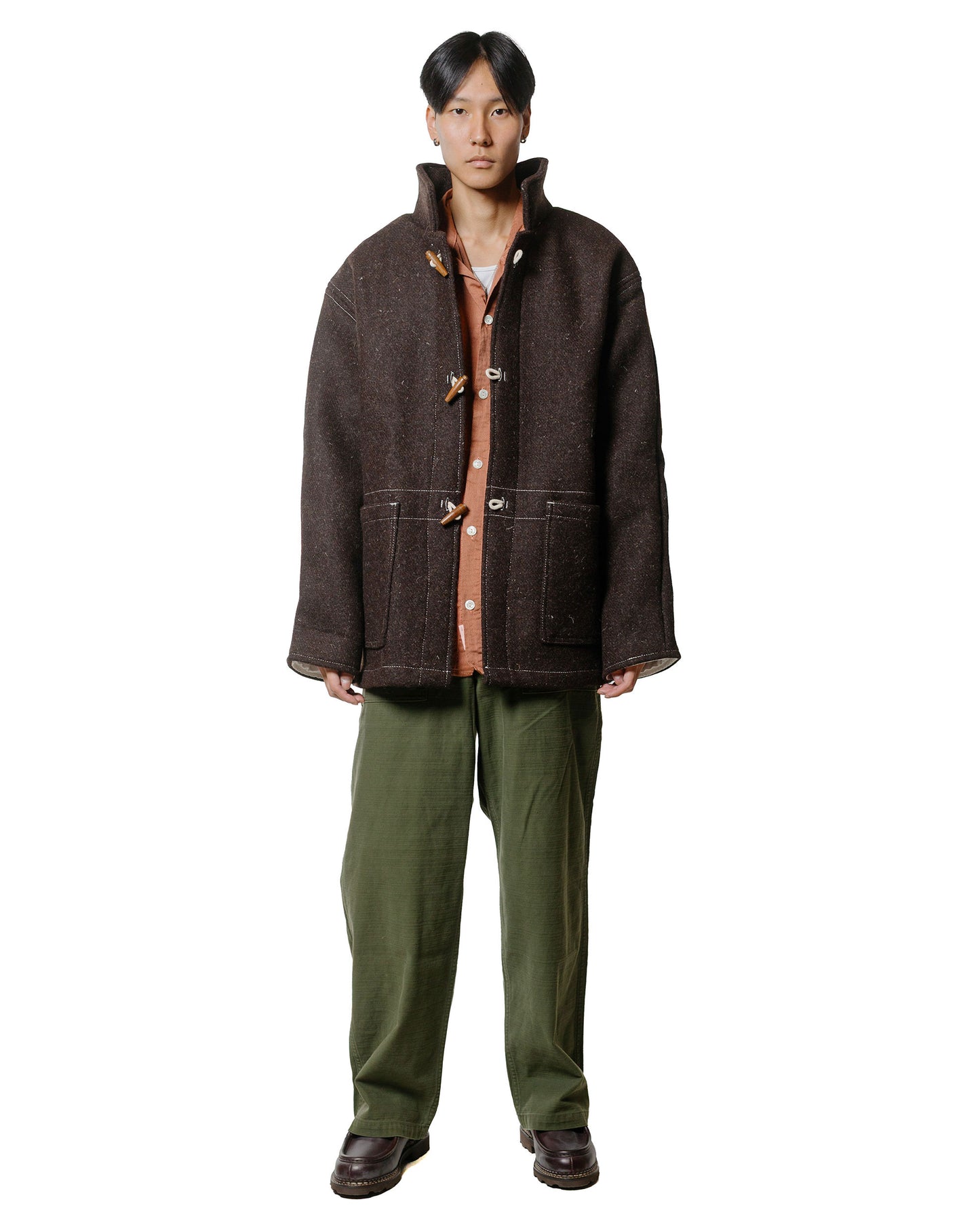 Tender Type 439 Stole Pocket Butterfly Shirt Thunderbolt Cotton Cambric Turkey Red Dyed