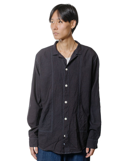 Tender Type 439 Stole Pocket Butterfly Shirt Wool Calico Black Hole